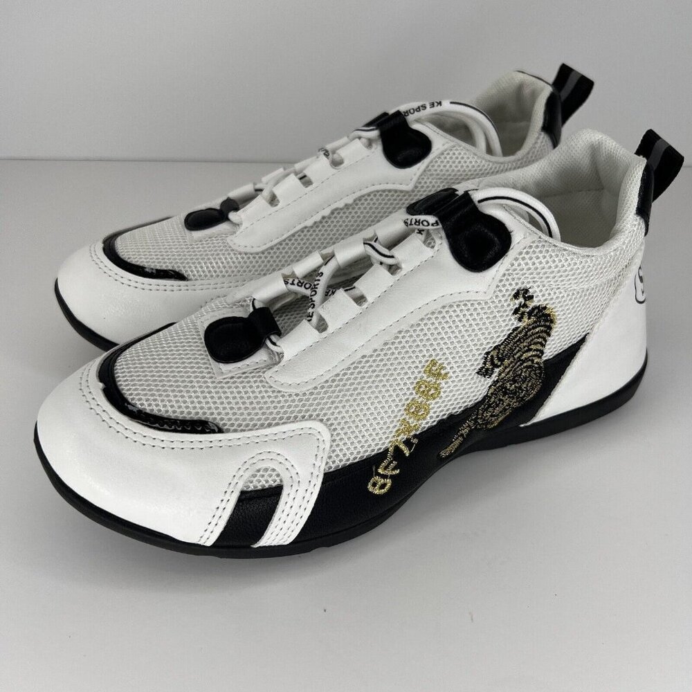 Zapatos White Mesh Stussy Womens Size 5 Comfort Sneakers Lace-Up Casual Shoes